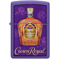 Zippo Windproof Lighter - Color Image Crown Royal Design Regal Purple Matte | 48749 ,