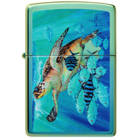 Zippo Windproof Lighter - Color Image Guy Harvey Design High Polish Teal | 48967 ,