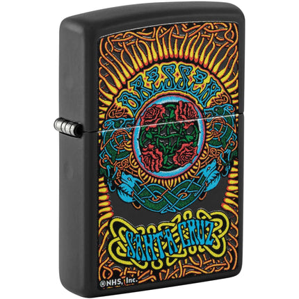 Zippo Windproof Lighter - Color Image Santa Cruz Design Black Matte Metal | 48742 ,