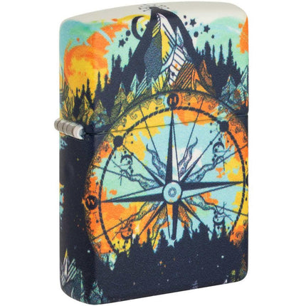 Zippo Windproof Lighter - Compass Design 540 Color Glow In The Dark | 49805 ,