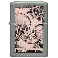 Zippo Windproof Lighter - Enchanting Death Kiss Color Image Design Sage Metal | 48594 ,