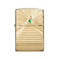 Zippo Windproof Lighter - Eye of Providence Design High Polish Brass Finish | 49060 ,