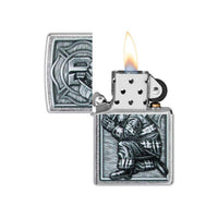 Zippo Windproof Lighter - Firefighter Design Street Chrome | 49785 ,