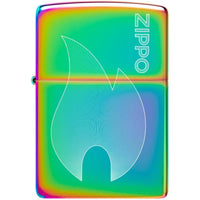 Zippo Windproof Lighter - Flame Design Multicolor High Polish Brass Pocket | 48978 ,