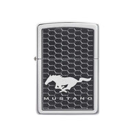 Zippo Windproof Lighter - Ford Mustangs Design High Polish Chrome Finish | 49328 ,