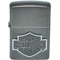Zippo Windproof Lighter - Harley Davidson Grey Matte Finish Metal Refillable | 29822 ,