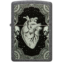 Zippo Windproof Lighter - Heart Design Classic Iron Stone Color Image Scene | 48720 ,