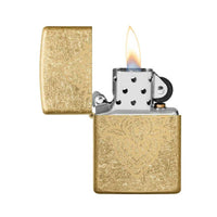 Zippo Windproof Lighter - Henna Tattoo Design Tumbled Brass | 49798 ,