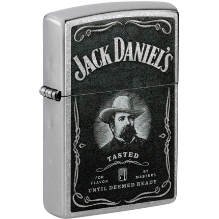 Zippo Windproof Lighter - Jack Daniel's Design Classic Street Chrome Metal | 48748 ,