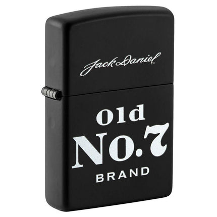 Zippo Windproof Lighter - Jack Daniel's Old No. 7 Black Matte | 49823 ,