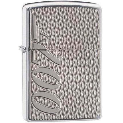 Zippo Windproof Lighter - James Bond 007 Chrome Finish Armor Case Refillable | 29550 ,
