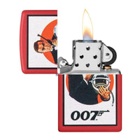 Zippo Windproof Lighter - James Bond 007 Matte Red | 49758 ,