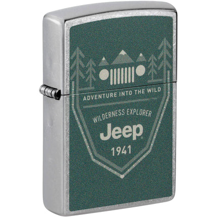Zippo Windproof Lighter - Jeep's logo in a Minimalist Color Image Design | 48766 ,