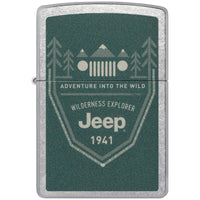 Zippo Windproof Lighter - Jeep's logo in a Minimalist Color Image Design | 48766 ,