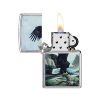 Zippo Windproof Lighter - Linda Picken Eagle Design Street Chrome | 49822 ,