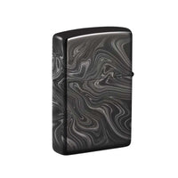 Zippo Windproof Lighter - Marble Pattern Design High Polish Black | 49812 ,