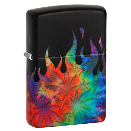 Zippo Windproof Lighter - Marijuana Leaves Design with 540 Color Process | 49534 ,