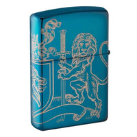 Zippo Windproof Lighter - Medieval Coat of Arms Design High Polish Blue | 49126 ,