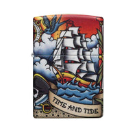 Zippo Windproof Lighter - Nautical Tattoo Design with 540 Color Process | 49532 ,