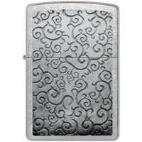 Zippo Windproof Lighter - Network of Vines Twists and Swirls Street Chrome | 48726 ,