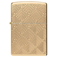 Zippo Windproof Lighter - Pattern Design Armor High Polish Brass Finish | 48570 ,
