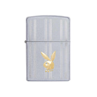 Zippo Windproof Lighter - Playboy Bunny Satin Chrome Finish Metal Refillable | 29777 ,