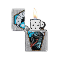 Zippo Windproof Lighter - Reaper Surfer Design Street Chrome | 49788 ,
