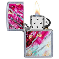 Zippo Windproof Lighter - Rust Patina Street Chrome Design Refillable | 29875 ,