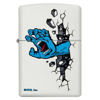 Zippo Windproof Lighter - Santa Cruz Hallmarks Design White Matte Finish | 49614 ,