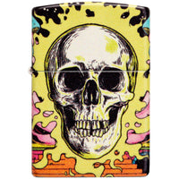 Zippo Windproof Lighter - Skull Design Glow-in-the-Dark Finish Multicolor | 48640 ,