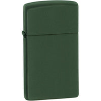 Zippo Windproof Lighter - Slim Green Matte Finish Metal Construction Refillable | 1627 ,