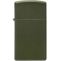Zippo Windproof Lighter - Slim Green Matte Finish Metal Construction Refillable | 1627 ,