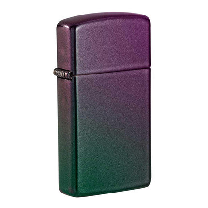 Zippo Windproof Lighter - Slim Iridescent Satin Finish Pocket Refillable | 49267 ,