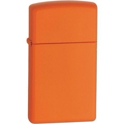 Zippo Windproof Lighter - Slim Orange Matte Metal Construction Refillable | 1631 ,