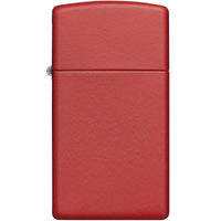 Zippo Windproof Lighter - Slim Red Matte Finish Metal Construction Refillable | 1633 ,