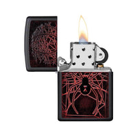 Zippo Windproof Lighter - Spider Design Matte Black | 49791 ,