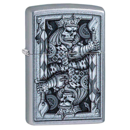 Zippo Windproof Lighter - Steampunk King Spade Metal Refillable | 29877 ,