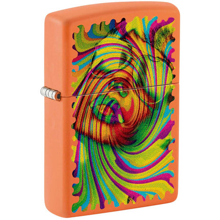 Zippo Windproof Lighter - Sunglasses Design with Color Image Orange Matte | 48580 ,