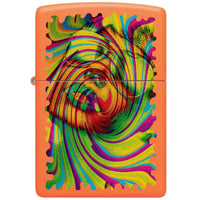 Zippo Windproof Lighter - Sunglasses Design with Color Image Orange Matte | 48580 ,