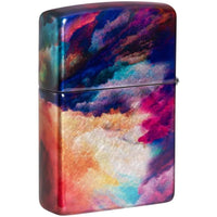 Zippo Windproof Lighter - Tie Dye Design 540 Tumbled Chrome Finish Pocket | 48982 ,
