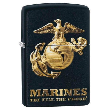 Zippo Windproof Lighter - U.S. Marine Corps Black Matte | 49149 ,