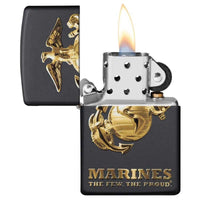 Zippo Windproof Lighter - U.S. Marine Corps Black Matte | 49149 ,