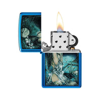Zippo Windproof Lighter - Victoria Frances High Polish Blue | 49764 ,