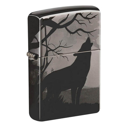 Zippo Windproof Lighter - Wolves Design Black Ice | 49188 ,
