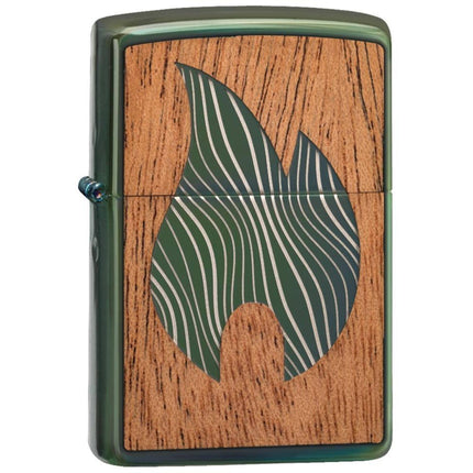 Zippo Windproof Lighter - Woodchuck USA Flame Metal and Wood Construction | 49057 ,