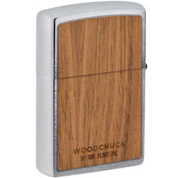 Zippo Windproof Lighter Woodchuck USA Mountains Brushed Chrome 49800 ,
