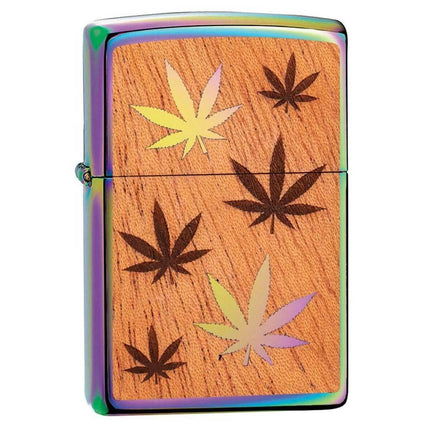 Zippo Windproof Lighter - Woodchuck USA Multi Color Leaf Design | 29903 ,