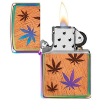 Zippo Windproof Lighter - Woodchuck USA Multi Color Leaf Design | 29903 ,