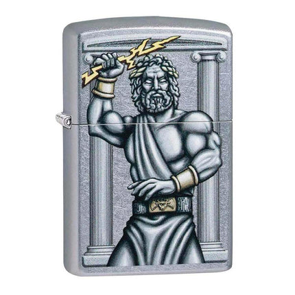 Zippo Windproof Lighter - Zeus Design Street Chrome | 49137 ,