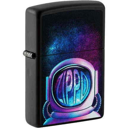 Zippo Windproof Lighter - Zippo Astronaut Design Matte Black | 49773 ,